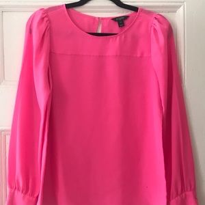 J.Crew Silk Long Sleeve Top